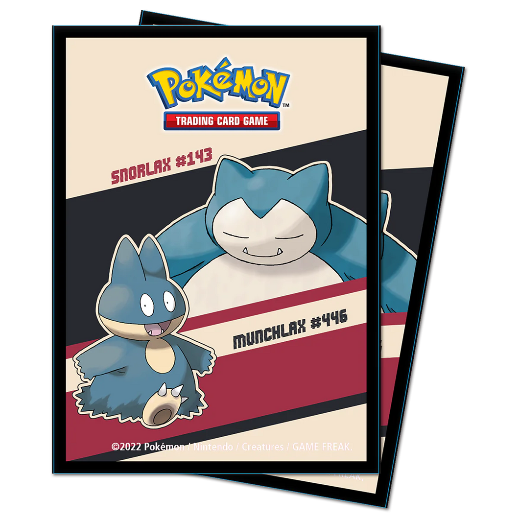 Pokemon Snorlax & Munchlax Deck Protector Sleeves 65ct