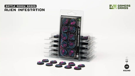 Gamers Grass Alien Infestation Bases 25mm