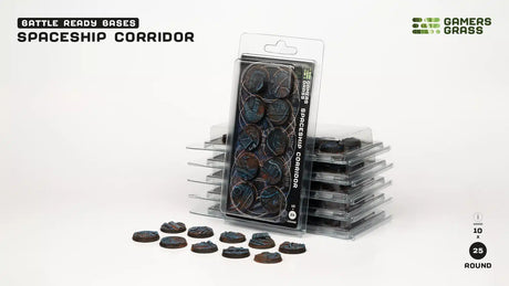 Gamers Grass Spaceship Corridor Bases 25mm