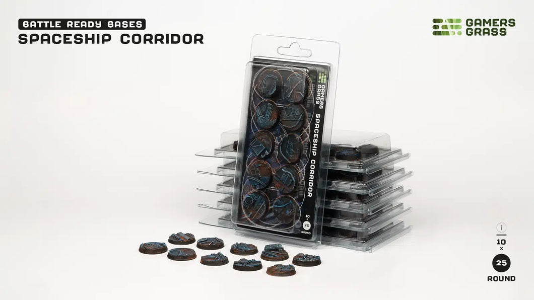 Gamers Grass Spaceship Corridor Bases 25mm