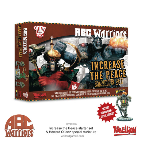 ABC Warriors Increase The Peace Starter Game & Howard Quartz 'Mr Ten Per Cent' Special Miniature