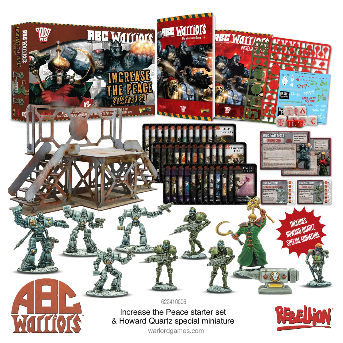 ABC Warriors Increase The Peace Starter Game & Howard Quartz 'Mr Ten Per Cent' Special Miniature