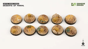 Gamers Grass Deserts Of Maahl Bases 25mm
