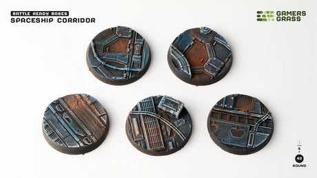 Gamers Grass Spaceship Corridor Bases 40mm