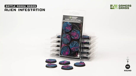 Gamers Grass Alien Infestation Bases 40mm