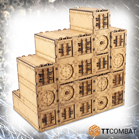 TTCombat Tabletop Scenics - Goliath Container Wall