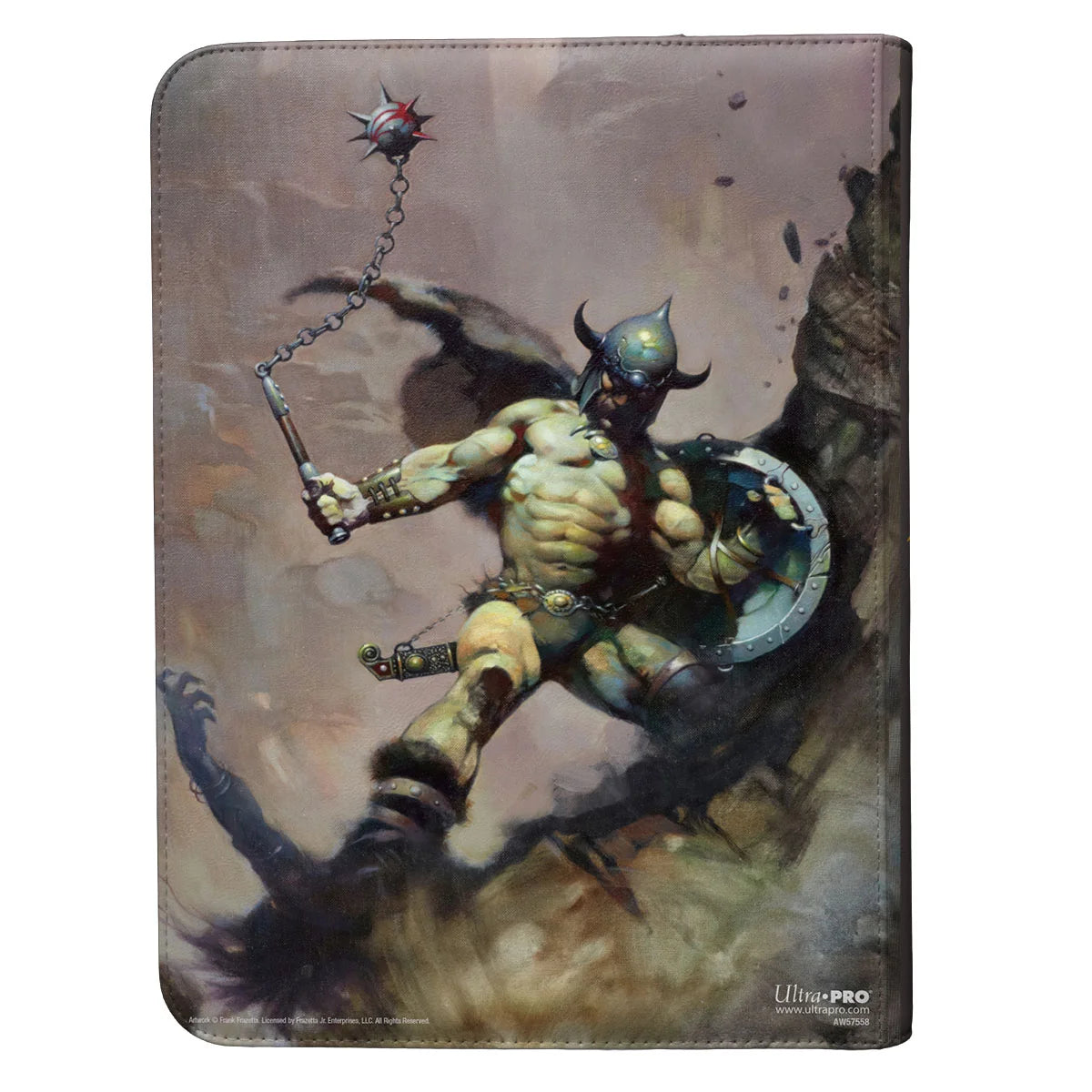 Ultra Pro Artist Spotlight Frank Frazetta 9-Pocket Zippered PRO-Binder: Warrior with Ball and Chain