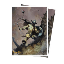 Load image into Gallery viewer, Ultra Pro Artist Spotlight Frank Frazetta Apex Deck Protector Sleeves: Warrior with Ball and Chain