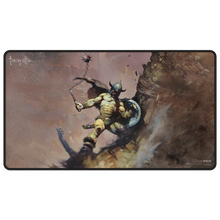 Load image into Gallery viewer, Ultra Pro Artist Spotlight Frank Frazetta Black Stitched Playmat: Warrior with Ball and Chain