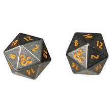 Load image into Gallery viewer, D&amp;D Heavy Metal Realmspace D20 Dice Set