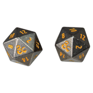 D&D Heavy Metal Realmspace D20 Dice Set