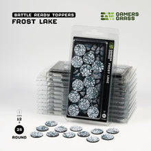 Load image into Gallery viewer, Gamers Grass Battle Ready Toppers - Frost Lake 25mm Round