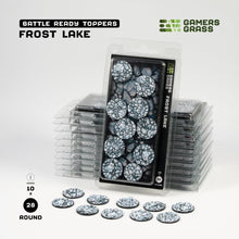 Load image into Gallery viewer, Gamers Grass Battle Ready Toppers - Frost Lake 28mm Round