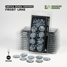 Load image into Gallery viewer, Gamers Grass Battle Ready Toppers - Frost Lake 32mm Round