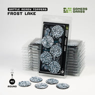 Gamers Grass Battle Ready Toppers - Frost Lake 40mm Round