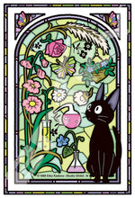 Load image into Gallery viewer, Kiki's Delivery Service: Jiji in the Koriko Sun Room Stained Glass Jigsaw Puzzle