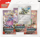 Pokemon TCG Scarlet & Violet 5 Temporal Forces 3-Pack Blister