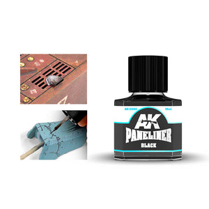 AK Interactive Black Paneliner 40ml