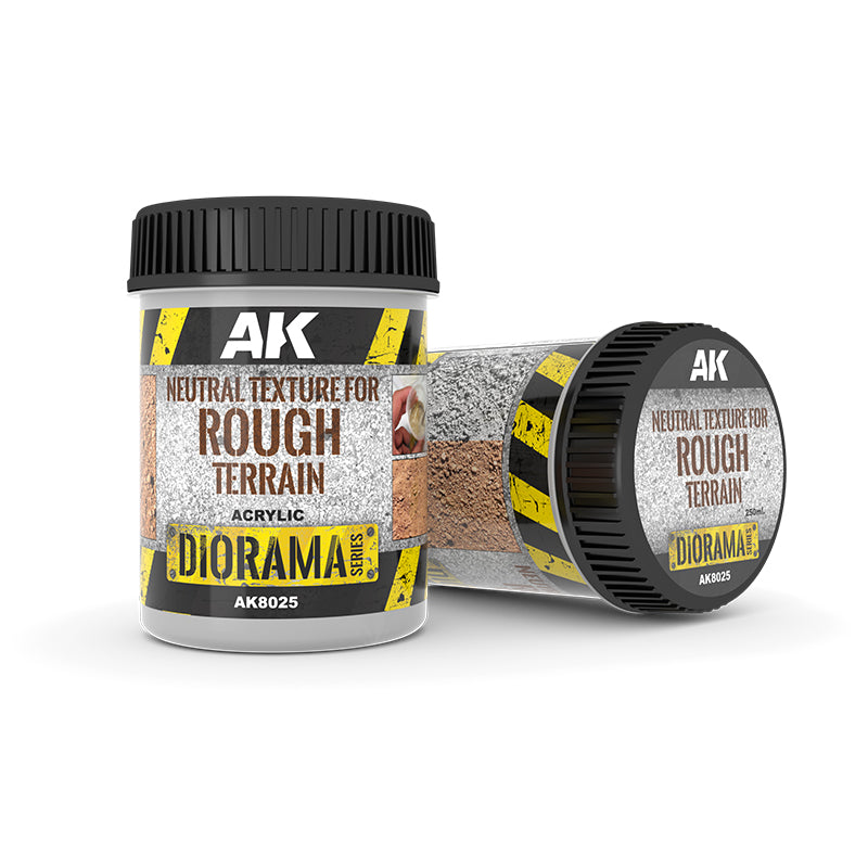 AK Interactive Neutral Texture For Rough Terrain 250ml (Base Product)