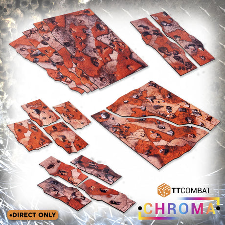 TTCombat Tabletop Scenics - Coloured Terrain Area Plates