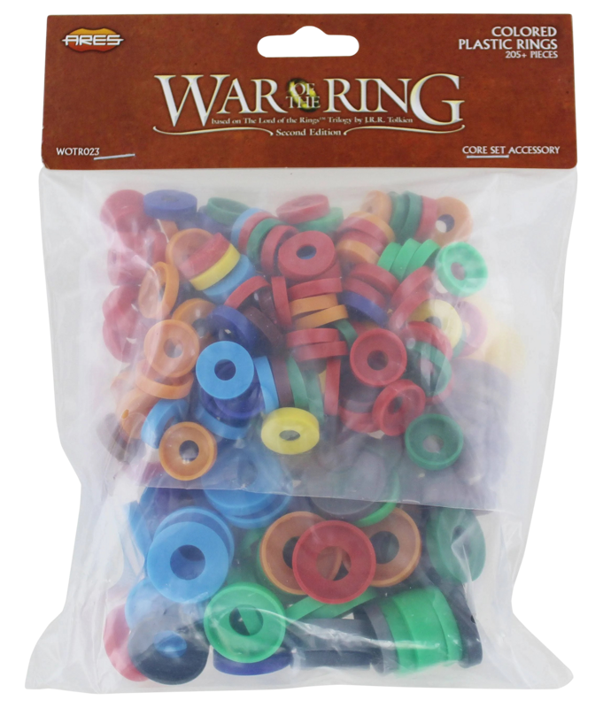 War of the Ring Coloured Plastic Rings Core Set