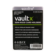 Load image into Gallery viewer, VaultX Semi-Rigid Card Holders 50 Pack