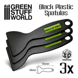 Green Stuff World Black Plastic Spatulas