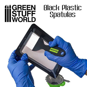 Green Stuff World Black Plastic Spatulas