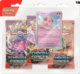 Pokemon TCG Scarlet & Violet 5 Temporal Forces 3-Pack Blister