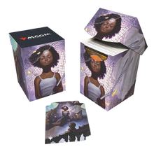 Load image into Gallery viewer, MTG Duskmourn 100+ Deck Box featuring Aminatou, Veil Piercer (Commander)