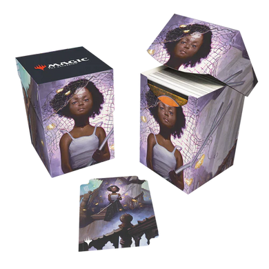 MTG Duskmourn 100+ Deck Box featuring Aminatou, Veil Piercer (Commander)