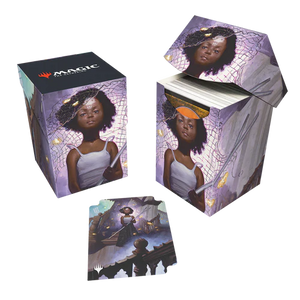 MTG Duskmourn 100+ Deck Box featuring Aminatou, Veil Piercer (Commander)