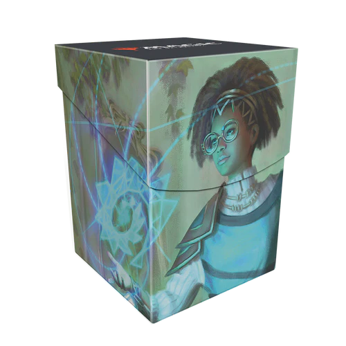 MTG Duskmourn 100+ Deck Box featuring Zimone, Mystery Unraveler (Commander)