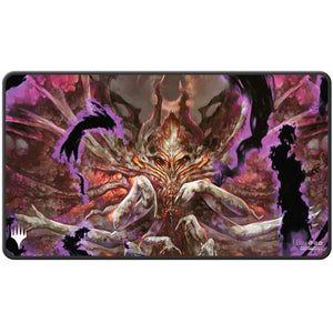 Magic: The Gathering Duskmourn Black Stitched Standard Playmat - Damnation