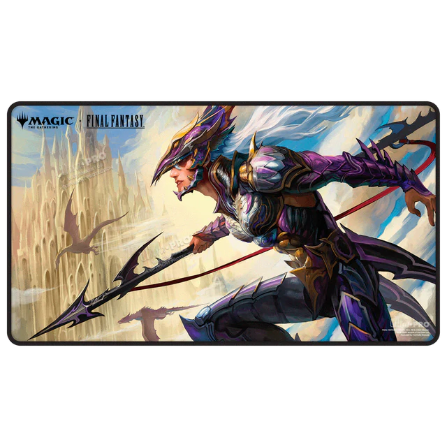 Magic: The Gathering Final Fantasy - Ultra PRO Kain, Traitorous Dragoon Black Stitched Playmat