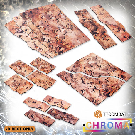 TTCombat Tabletop Scenics - Coloured Terrain Area Plates