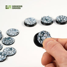 Load image into Gallery viewer, Gamers Grass Battle Ready Toppers - Frost Lake 25mm Round