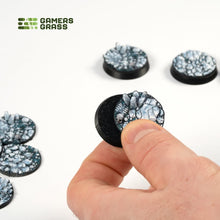Load image into Gallery viewer, Gamers Grass Battle Ready Toppers - Frost Lake 28mm Round