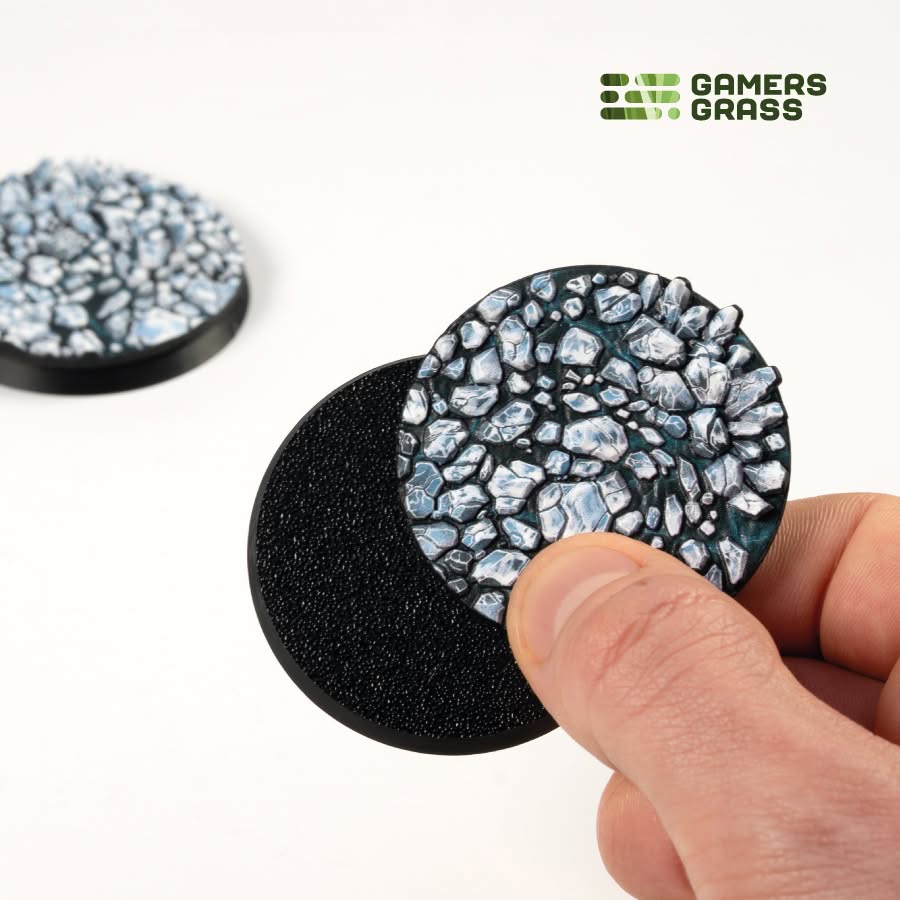 Gamers Grass Battle Ready Toppers - Frost Lake 50mm Round