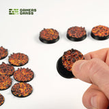 Gamers Grass Battle Ready Toppers - Molten Lava 25mm Round