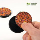 Gamers Grass Battle Ready Toppers - Molten Lava 50mm Round
