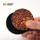 Gamers Grass Battle Ready Toppers - Molten Lava 60mm Round