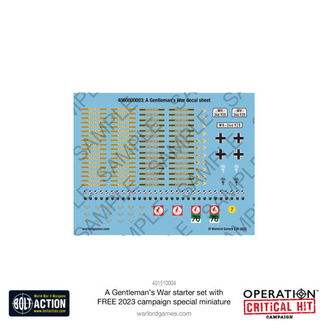 Bolt Action Starter Set ''A Gentleman's War'' Western Desert