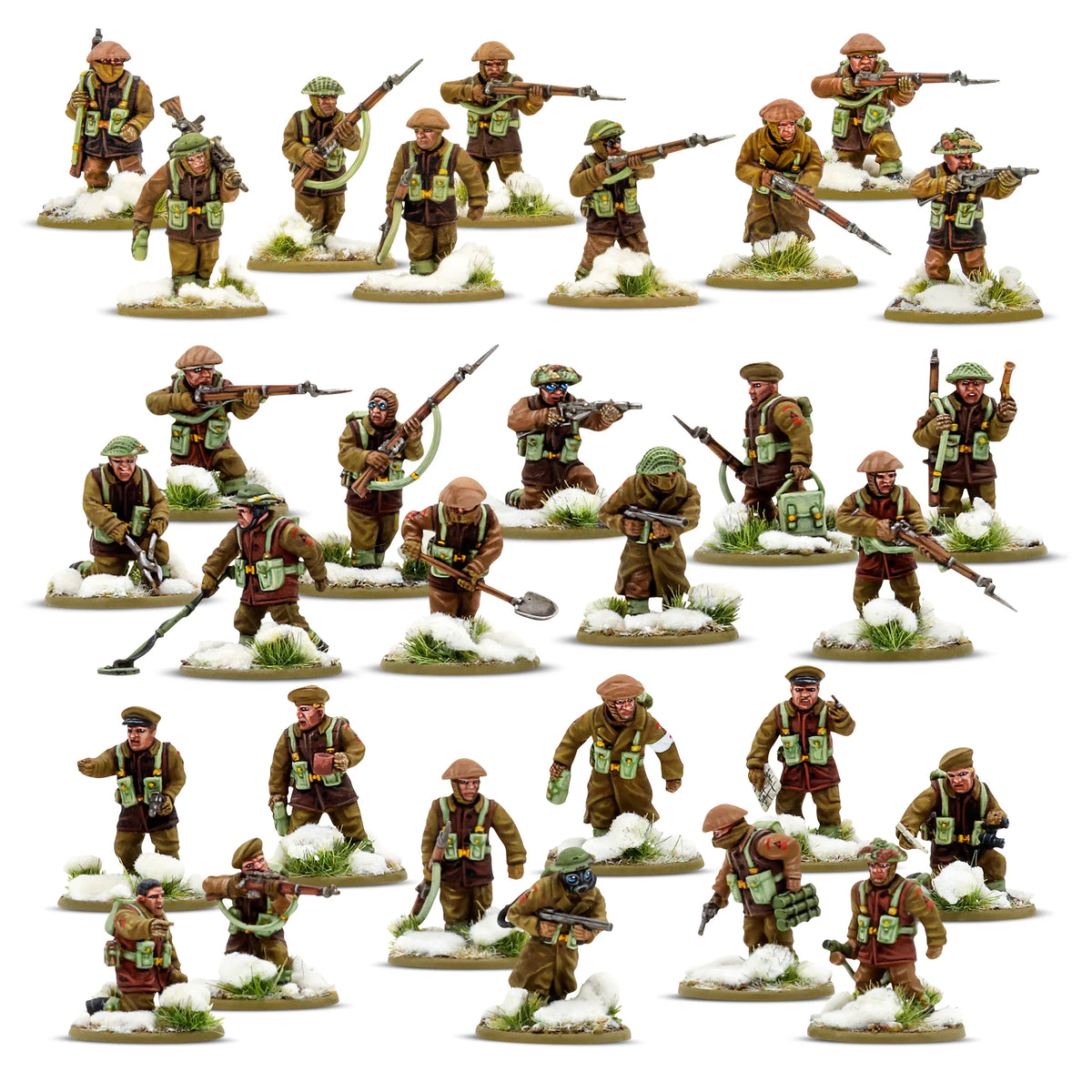 Bolt Action British & Canadian Infantry Winter Platoon