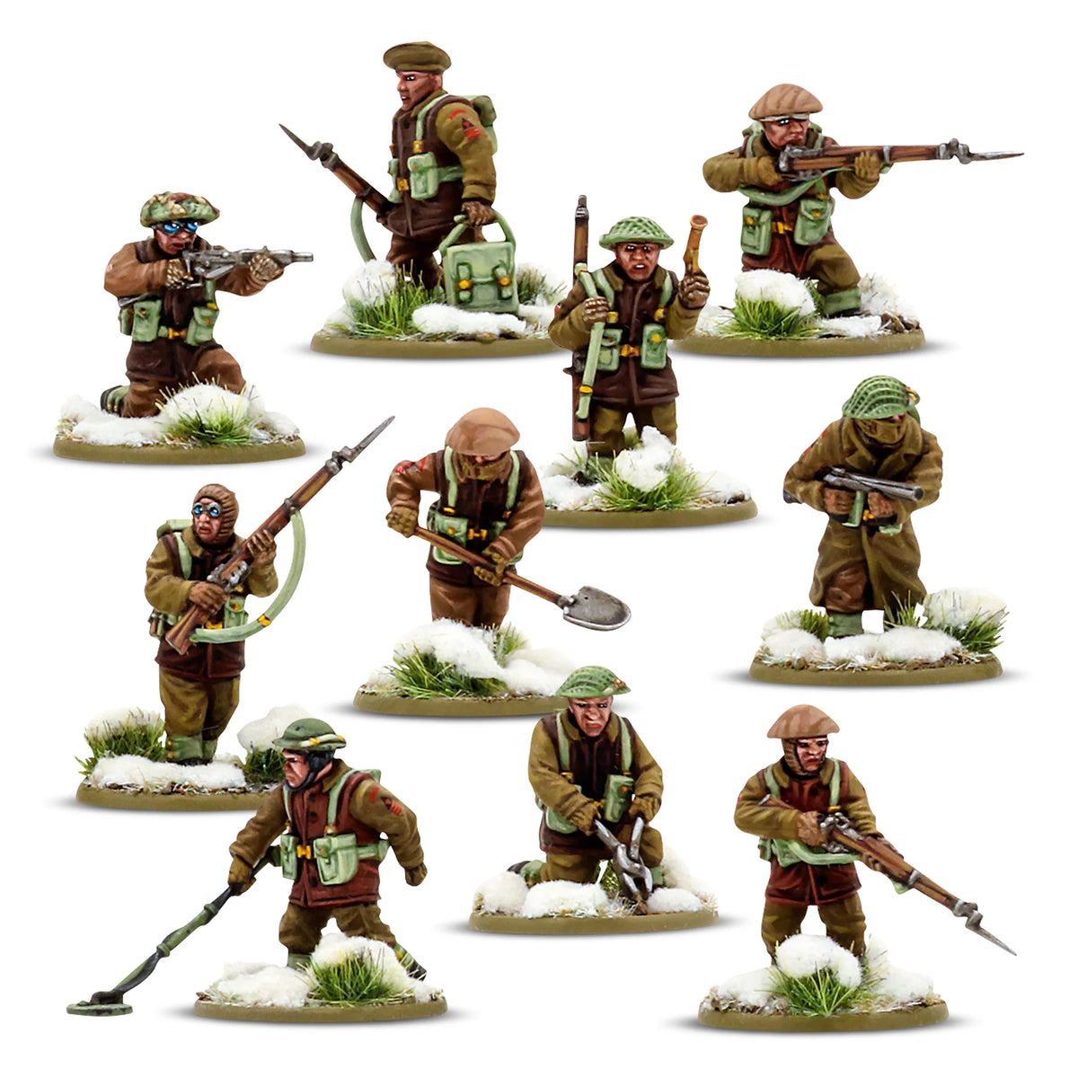 Bolt Action British & Canadian Infantry Winter Platoon