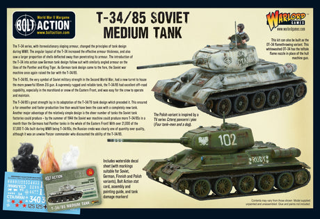 Bolt Action T-34/85 Medium Tank