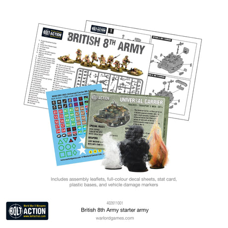 Bolt Action British 8th Army Starter Army