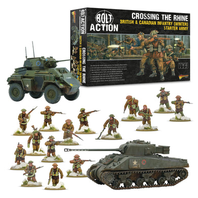 Bolt Action Crossing the Rhine British & Canadian Infantry Winter Starter Army