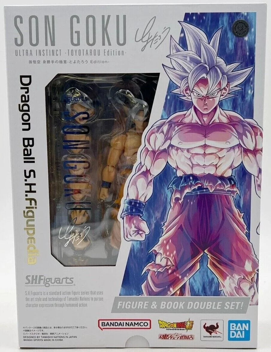 Dragon Ball Super Son Goku Ultra Instinct Toyotarou Ver. S.H Figuarts with Dragon Ball S.H.Figupedia Book