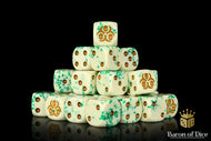 Baron Of Dice Chaos Pestilence Dice Square Corner 16mm Dice X25